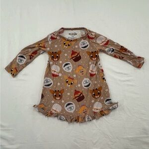 Velveteen Kids Christmas Dress